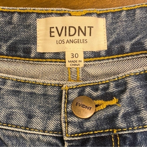 EVIDNT 11 (30) Malibu Blue Dip Dyed Two-Tone High Rise Cropped Jeans From Lulus - Picture 9 of 15